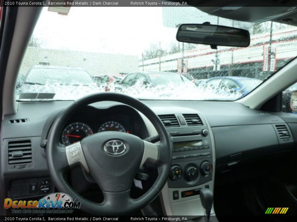2010 Toyota Corolla S Barcelona Red Metallic / Dark Charcoal Photo #6