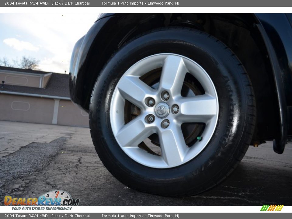 2004 Toyota RAV4 4WD Black / Dark Charcoal Photo #23