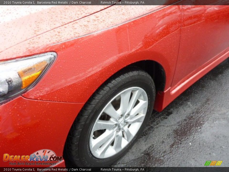 2010 Toyota Corolla S Barcelona Red Metallic / Dark Charcoal Photo #8