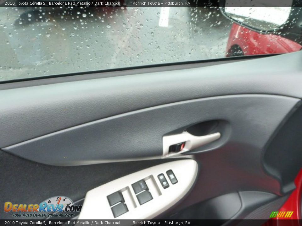 2010 Toyota Corolla S Barcelona Red Metallic / Dark Charcoal Photo #16