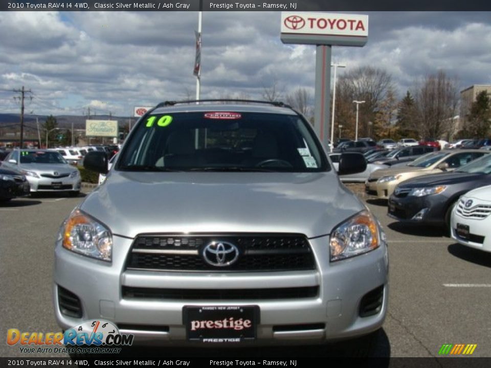 2010 Toyota RAV4 I4 4WD Classic Silver Metallic / Ash Gray Photo #2