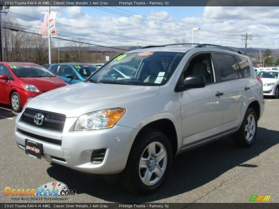 2010 Toyota RAV4 I4 4WD Classic Silver Metallic / Ash Gray Photo #3