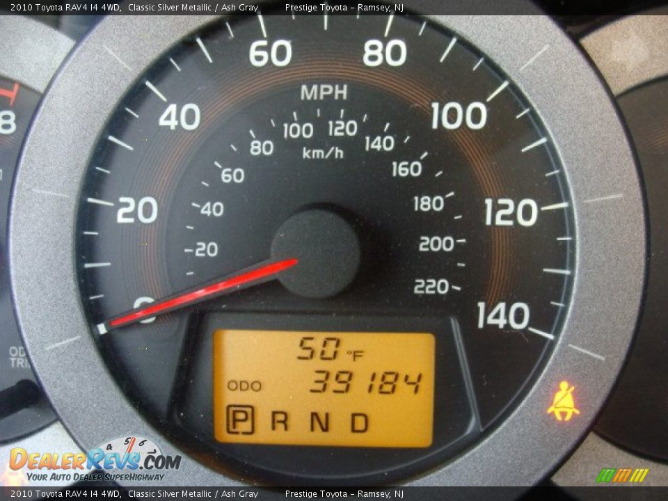 2010 Toyota RAV4 I4 4WD Classic Silver Metallic / Ash Gray Photo #10