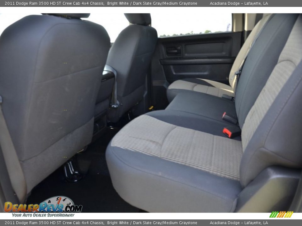 2011 Dodge Ram 3500 HD ST Crew Cab 4x4 Chassis Bright White / Dark Slate Gray/Medium Graystone Photo #19
