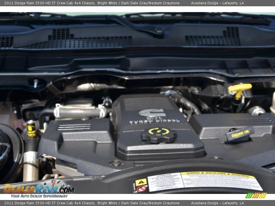 2011 Dodge Ram 3500 HD ST Crew Cab 4x4 Chassis Bright White / Dark Slate Gray/Medium Graystone Photo #21