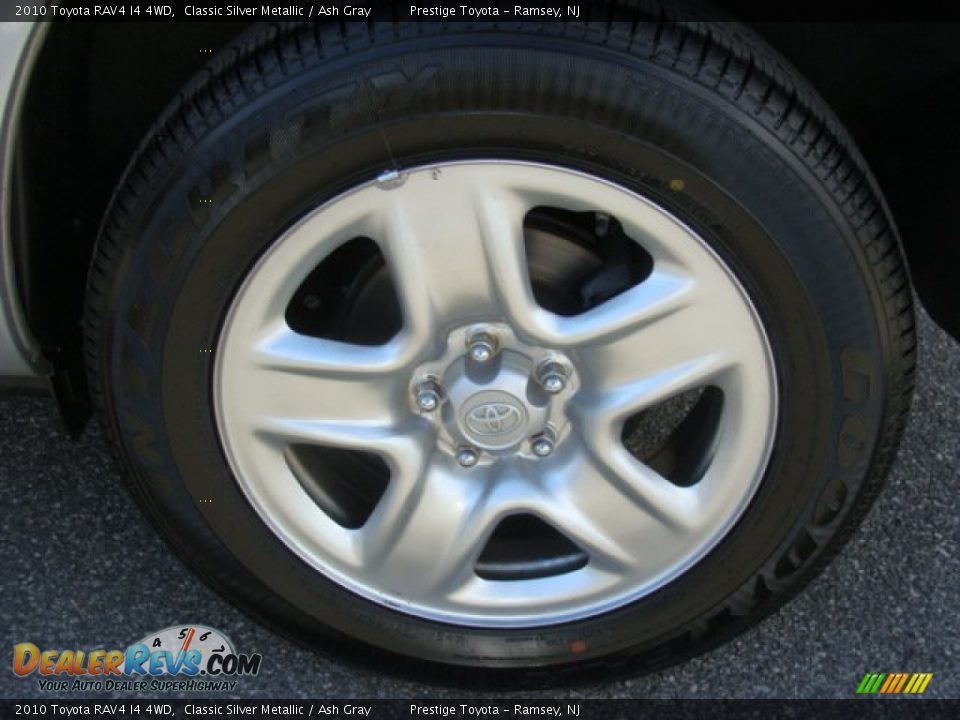 2010 Toyota RAV4 I4 4WD Classic Silver Metallic / Ash Gray Photo #14