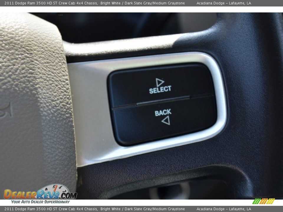 2011 Dodge Ram 3500 HD ST Crew Cab 4x4 Chassis Bright White / Dark Slate Gray/Medium Graystone Photo #24