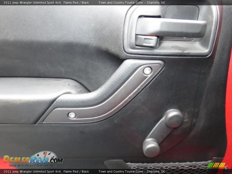 2011 Jeep Wrangler Unlimited Sport 4x4 Flame Red / Black Photo #14