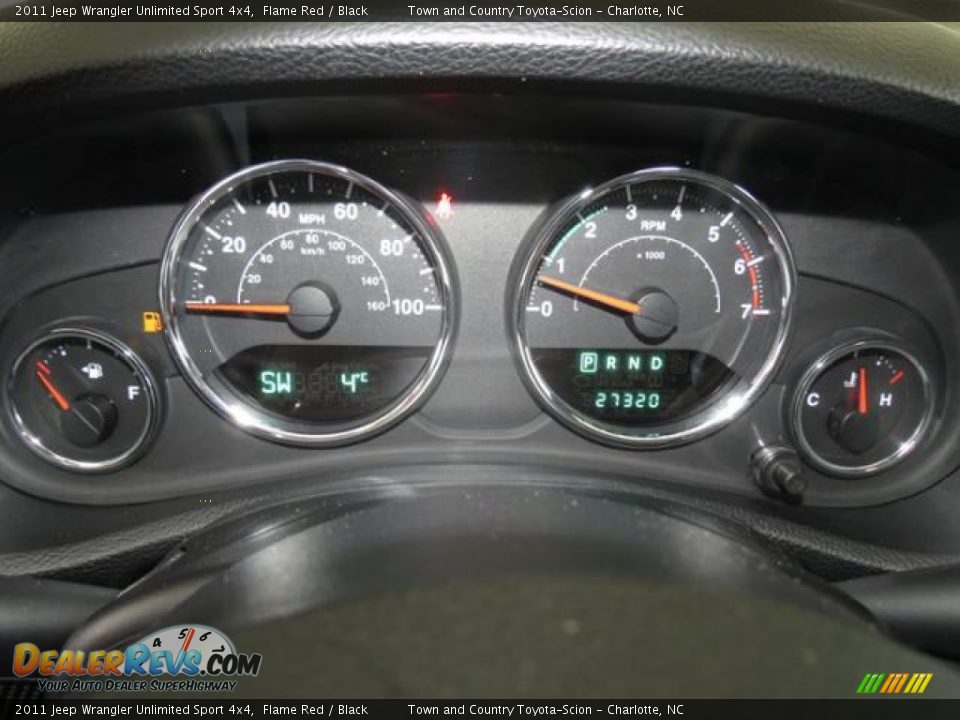 2011 Jeep Wrangler Unlimited Sport 4x4 Flame Red / Black Photo #16