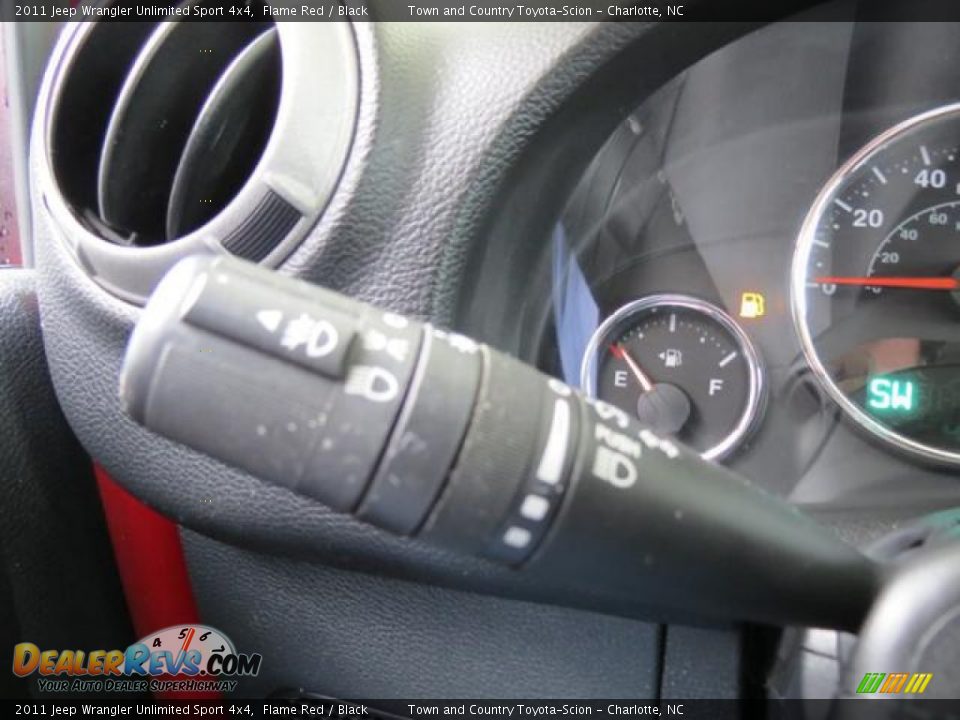 2011 Jeep Wrangler Unlimited Sport 4x4 Flame Red / Black Photo #23