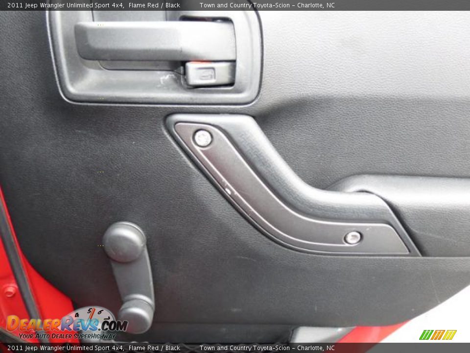 2011 Jeep Wrangler Unlimited Sport 4x4 Flame Red / Black Photo #28