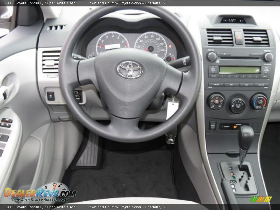 2013 Toyota Corolla L Super White / Ash Photo #5