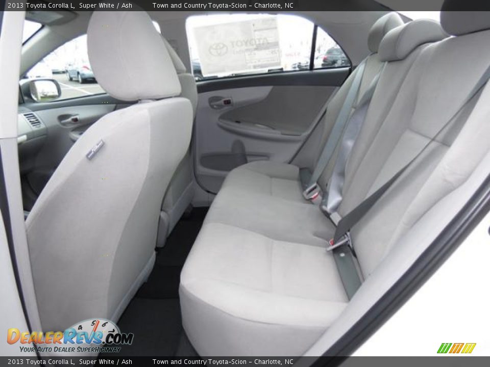 2013 Toyota Corolla L Super White / Ash Photo #6