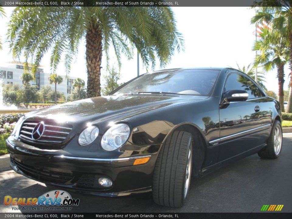 2004 Mercedes-Benz CL 600 Black / Stone Photo #2