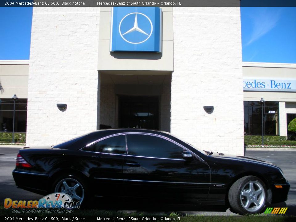 2004 Mercedes-Benz CL 600 Black / Stone Photo #5