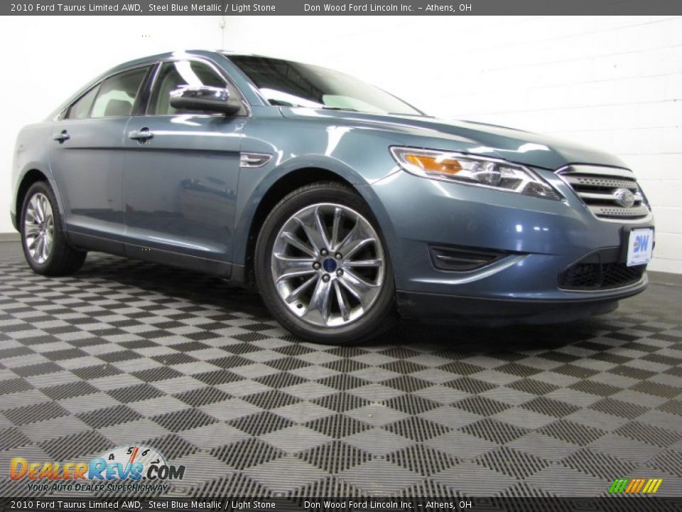 2010 Ford Taurus Limited AWD Steel Blue Metallic / Light Stone Photo #1