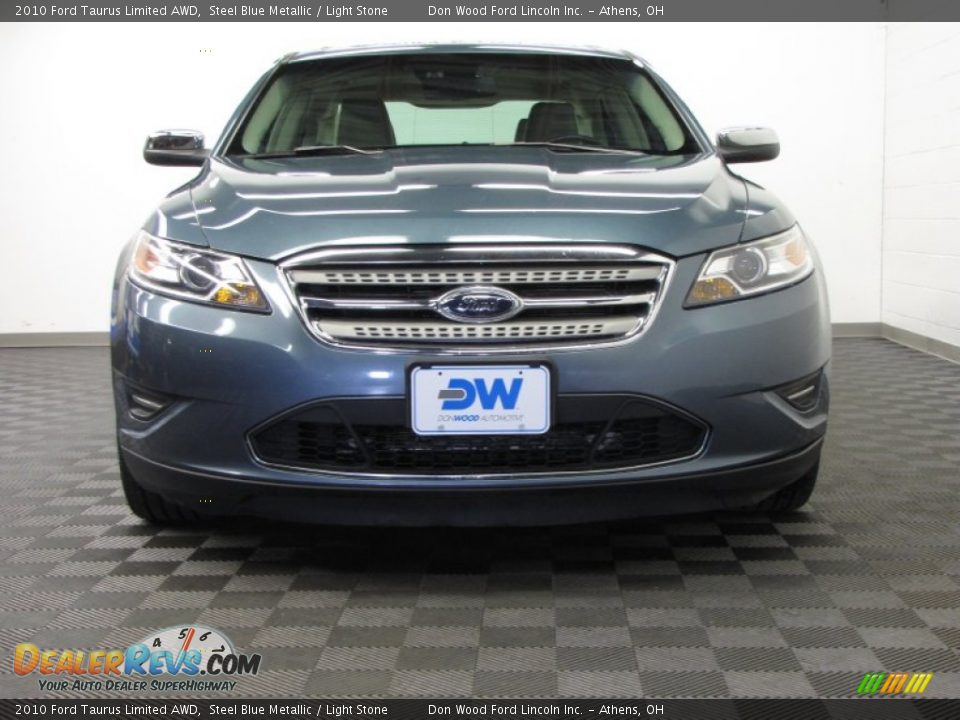 2010 Ford Taurus Limited AWD Steel Blue Metallic / Light Stone Photo #2