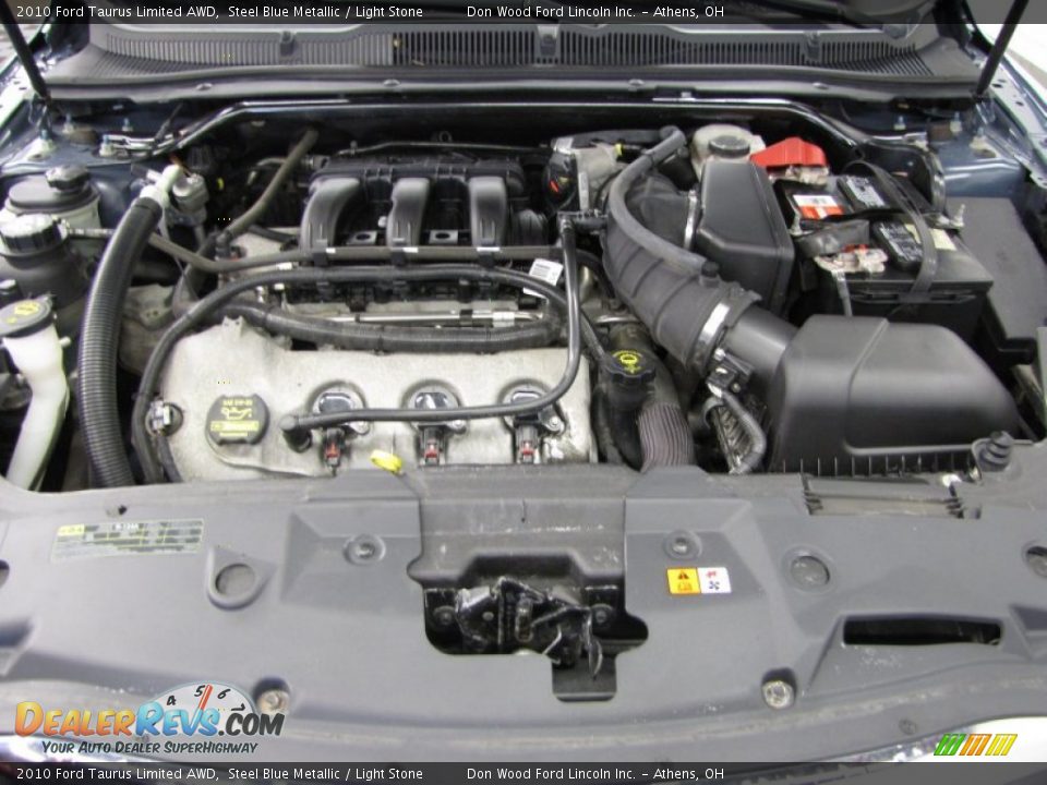 2010 Ford Taurus Limited AWD Steel Blue Metallic / Light Stone Photo #4
