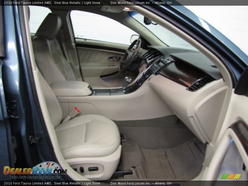 2010 Ford Taurus Limited AWD Steel Blue Metallic / Light Stone Photo #8