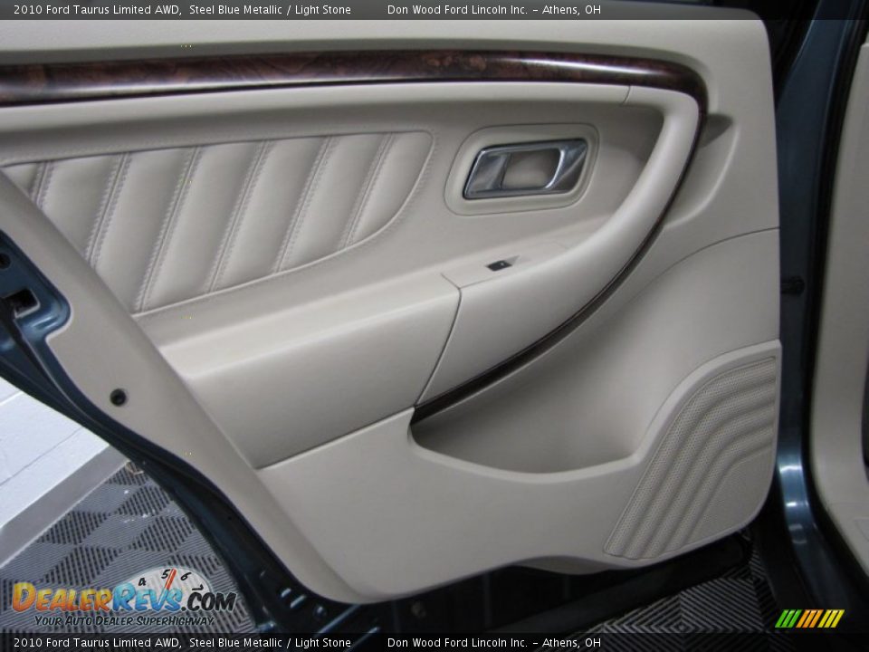 2010 Ford Taurus Limited AWD Steel Blue Metallic / Light Stone Photo #11