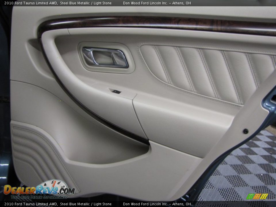2010 Ford Taurus Limited AWD Steel Blue Metallic / Light Stone Photo #12
