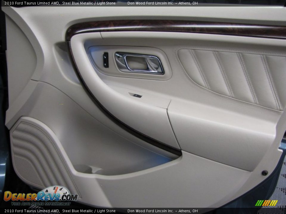 2010 Ford Taurus Limited AWD Steel Blue Metallic / Light Stone Photo #13