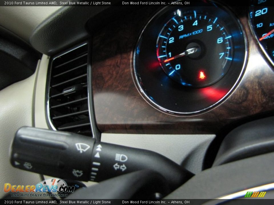 2010 Ford Taurus Limited AWD Steel Blue Metallic / Light Stone Photo #17