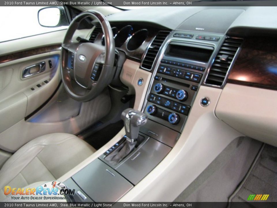 2010 Ford Taurus Limited AWD Steel Blue Metallic / Light Stone Photo #20
