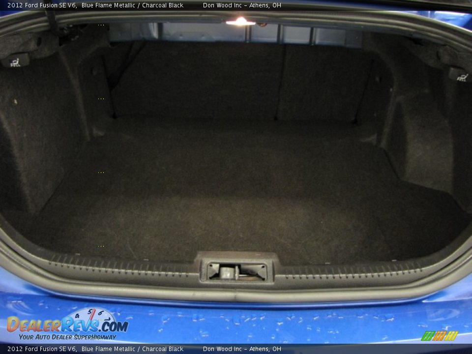 2012 Ford Fusion SE V6 Blue Flame Metallic / Charcoal Black Photo #4