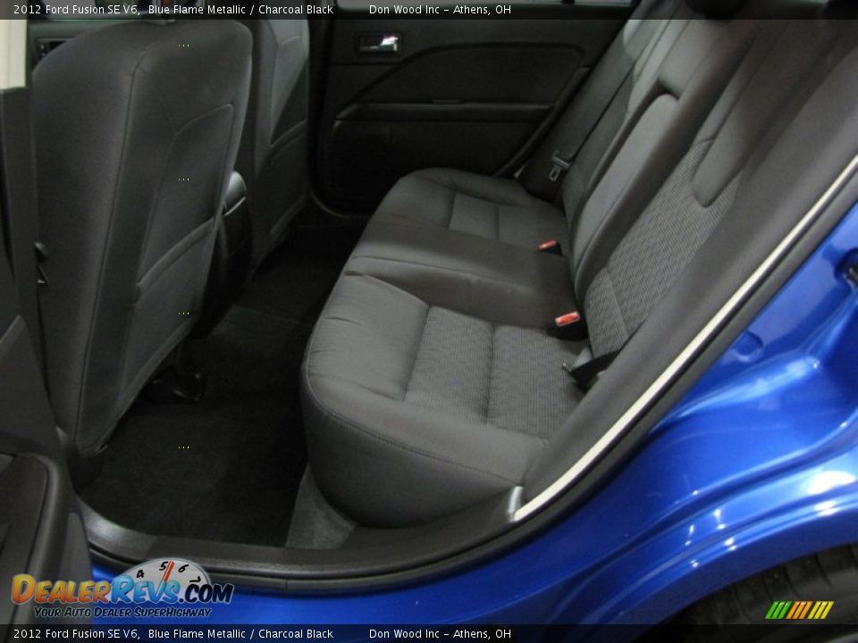 2012 Ford Fusion SE V6 Blue Flame Metallic / Charcoal Black Photo #7