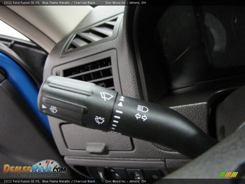 2012 Ford Fusion SE V6 Blue Flame Metallic / Charcoal Black Photo #13