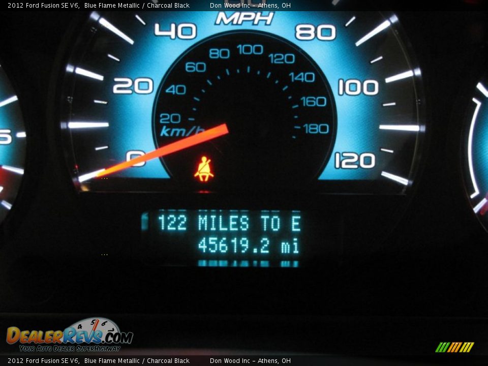 2012 Ford Fusion SE V6 Blue Flame Metallic / Charcoal Black Photo #15