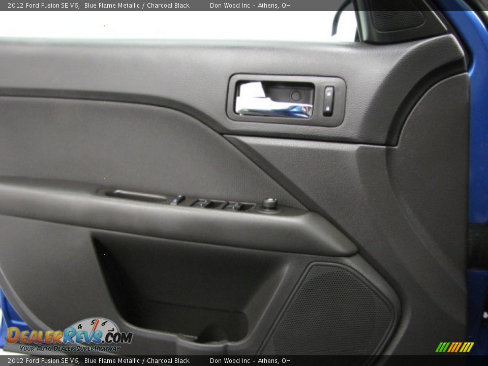 2012 Ford Fusion SE V6 Blue Flame Metallic / Charcoal Black Photo #16