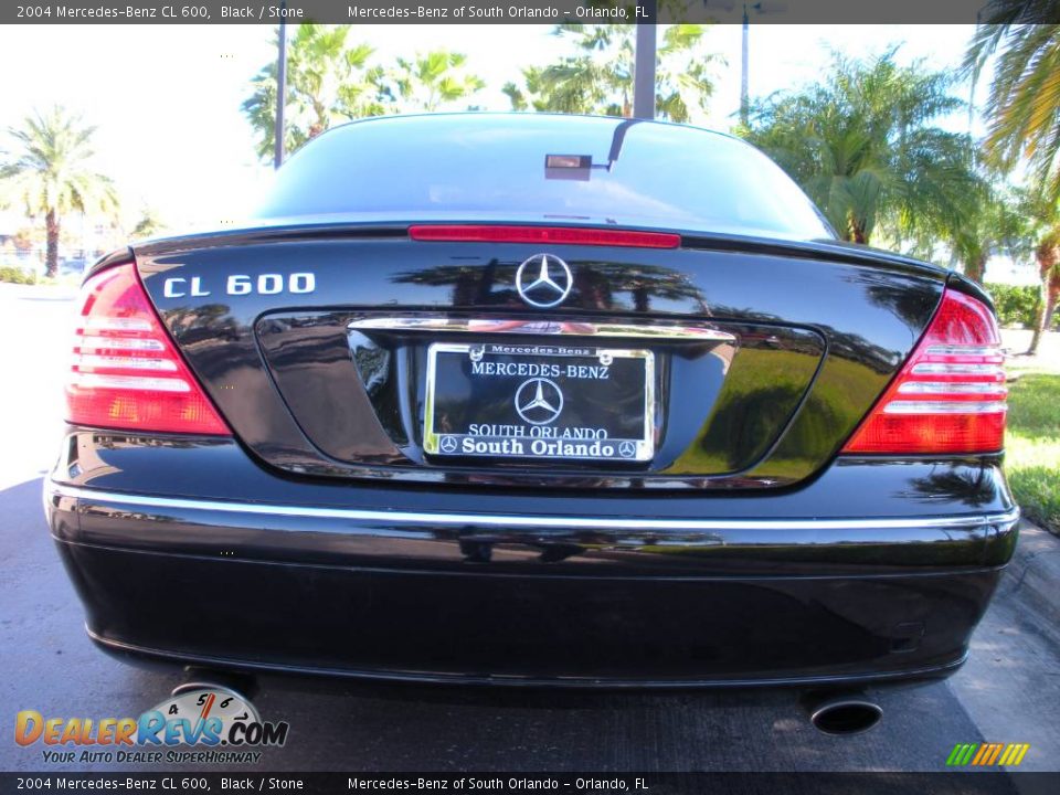 2004 Mercedes-Benz CL 600 Black / Stone Photo #7