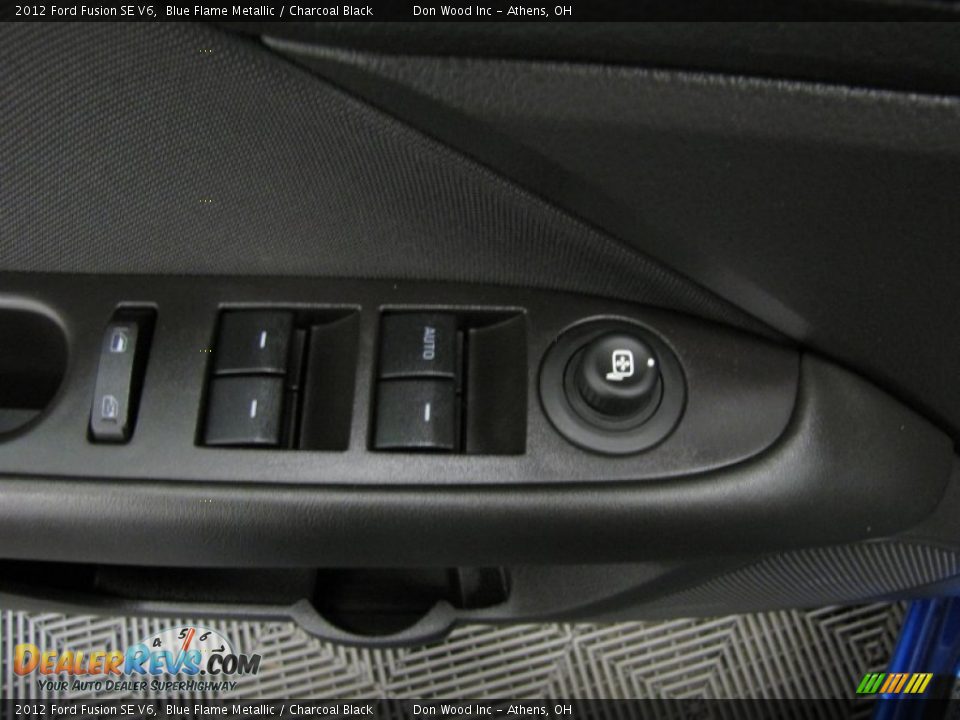 2012 Ford Fusion SE V6 Blue Flame Metallic / Charcoal Black Photo #17