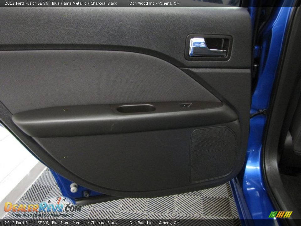 2012 Ford Fusion SE V6 Blue Flame Metallic / Charcoal Black Photo #18