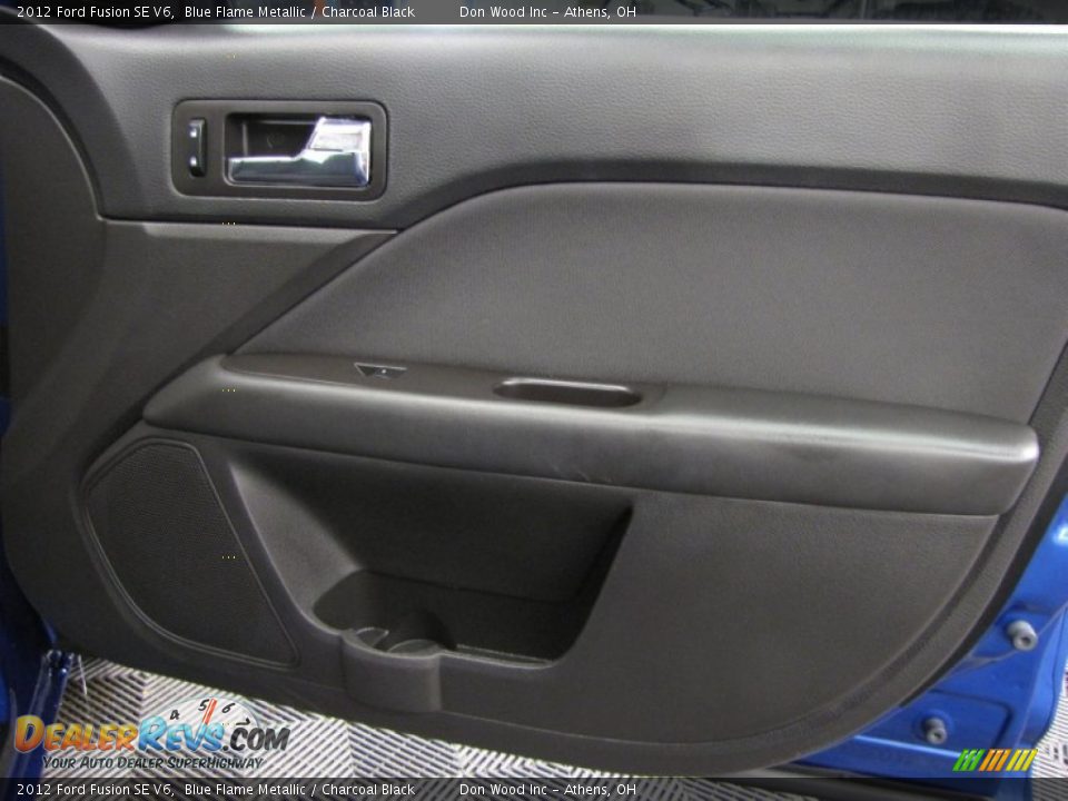 2012 Ford Fusion SE V6 Blue Flame Metallic / Charcoal Black Photo #19