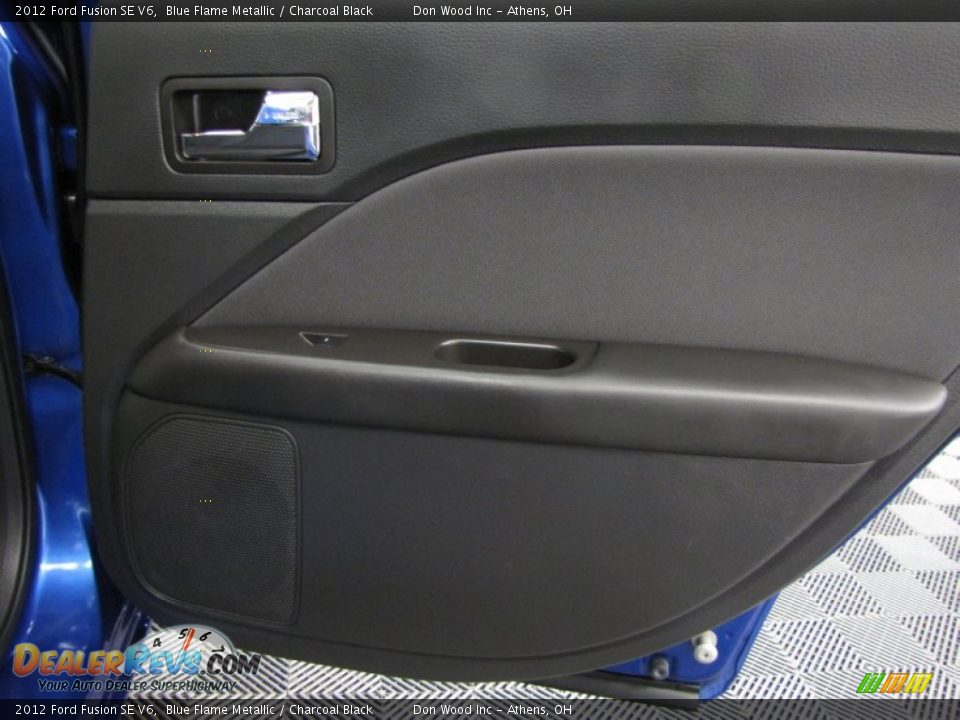 2012 Ford Fusion SE V6 Blue Flame Metallic / Charcoal Black Photo #20