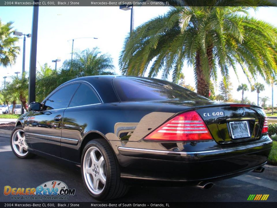 2004 Mercedes-Benz CL 600 Black / Stone Photo #8