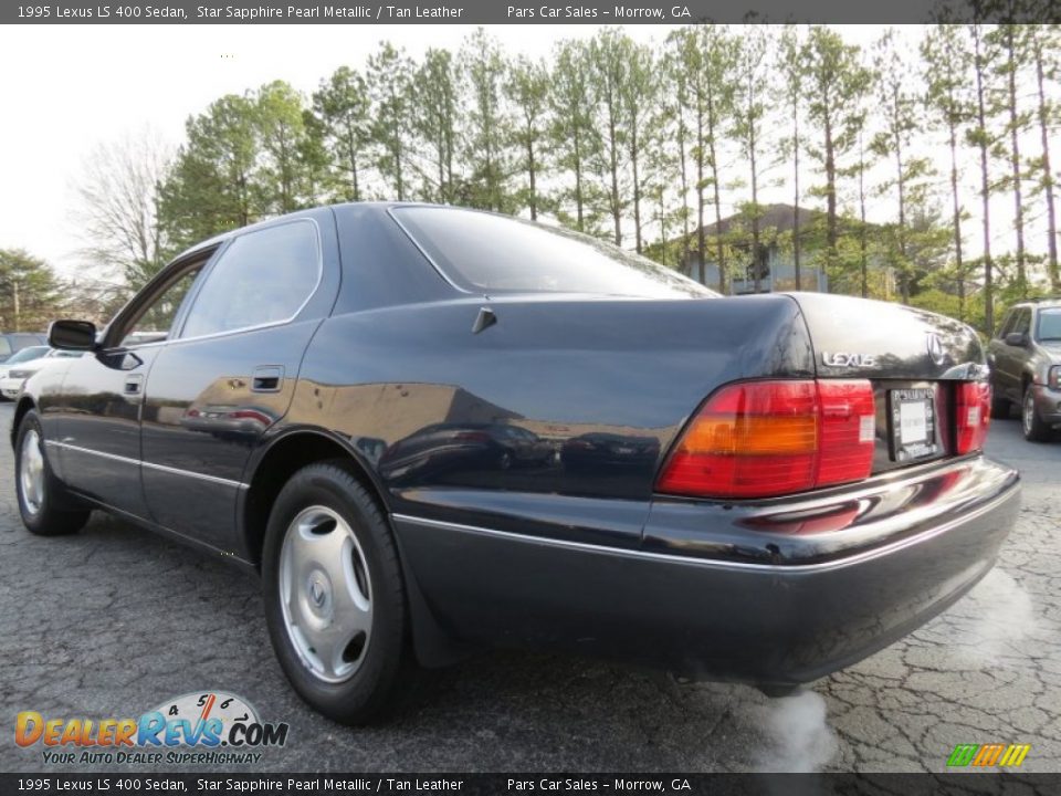 1995 Lexus LS 400 Sedan Star Sapphire Pearl Metallic / Tan Leather Photo #2