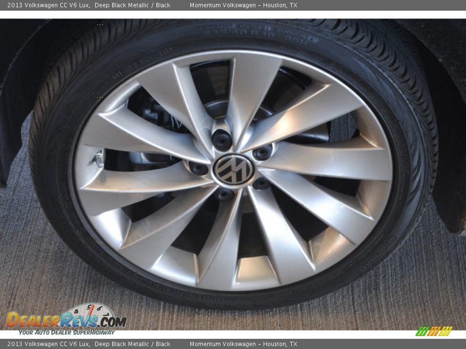 2013 Volkswagen CC V6 Lux Deep Black Metallic / Black Photo #4