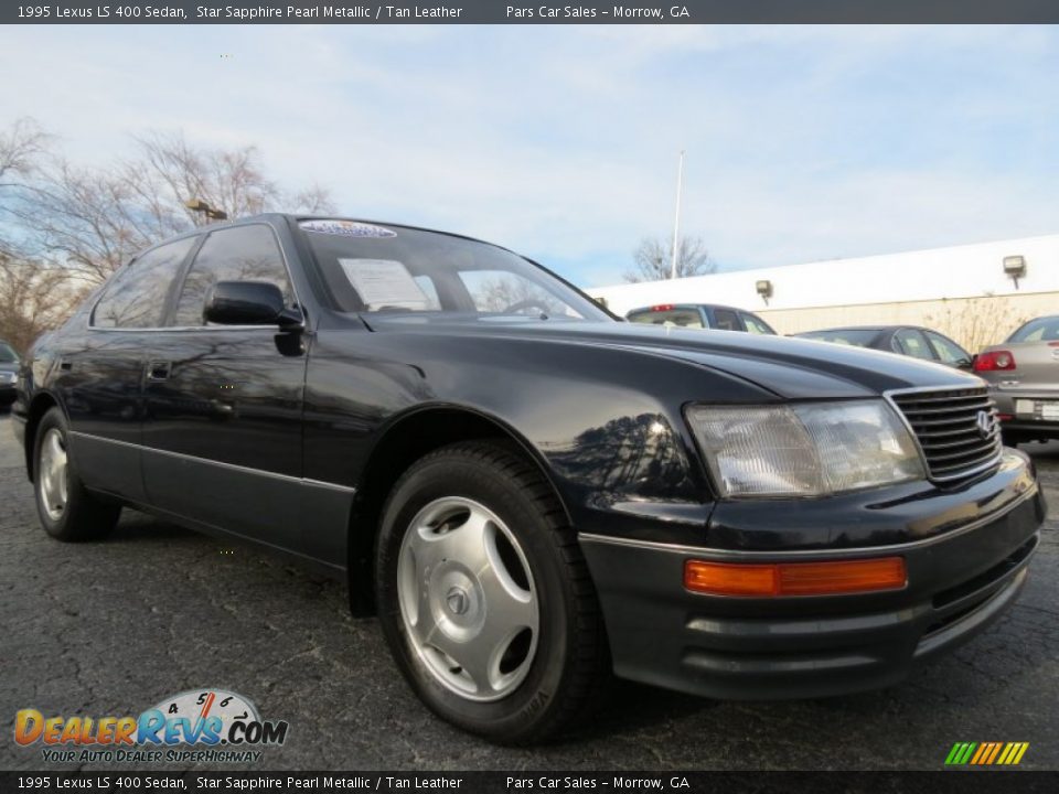 1995 Lexus LS 400 Sedan Star Sapphire Pearl Metallic / Tan Leather Photo #4