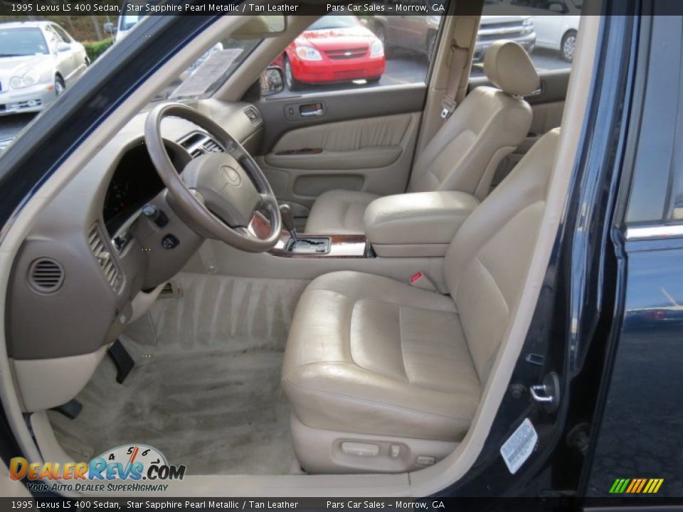 Tan Leather Interior - 1995 Lexus LS 400 Sedan Photo #6