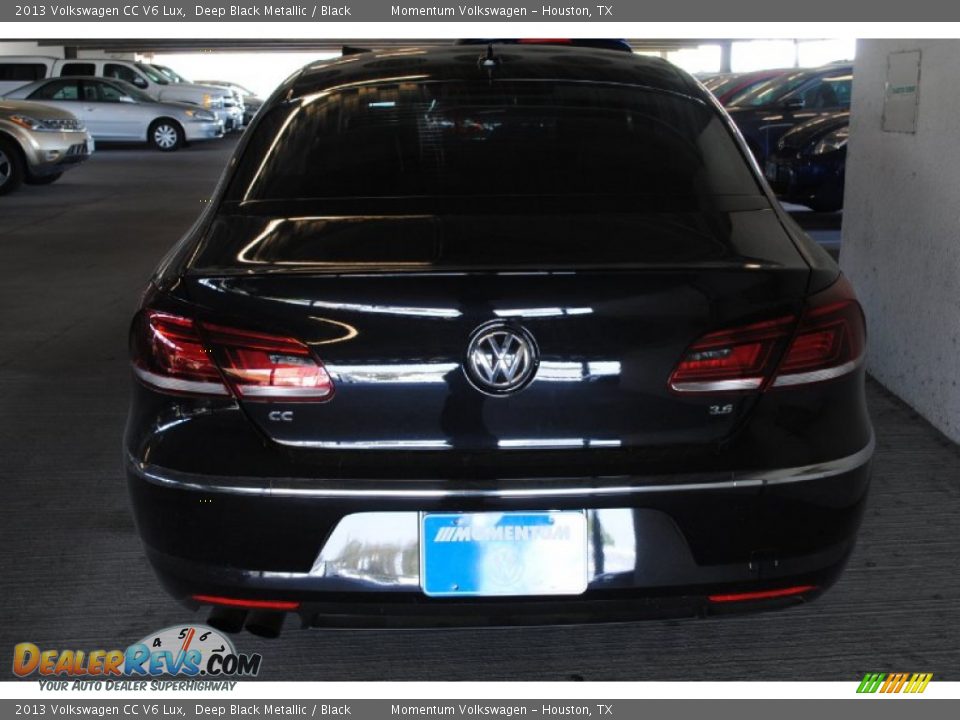2013 Volkswagen CC V6 Lux Deep Black Metallic / Black Photo #7