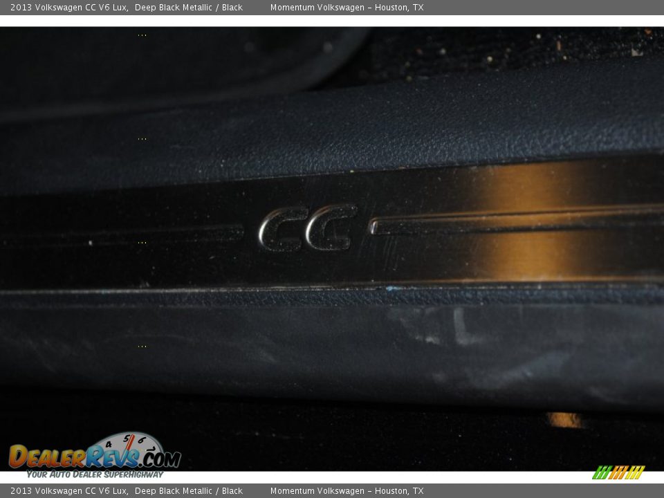 2013 Volkswagen CC V6 Lux Deep Black Metallic / Black Photo #11