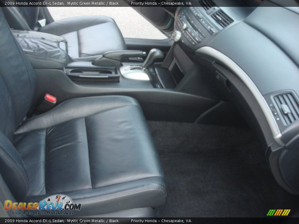 2009 Honda Accord EX-L Sedan Mystic Green Metallic / Black Photo #14