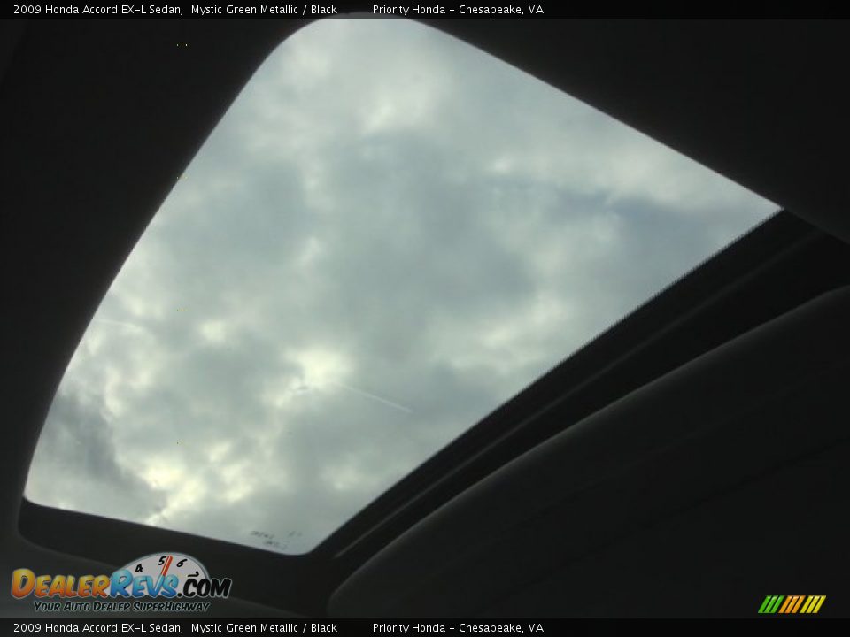 2009 Honda Accord EX-L Sedan Mystic Green Metallic / Black Photo #18