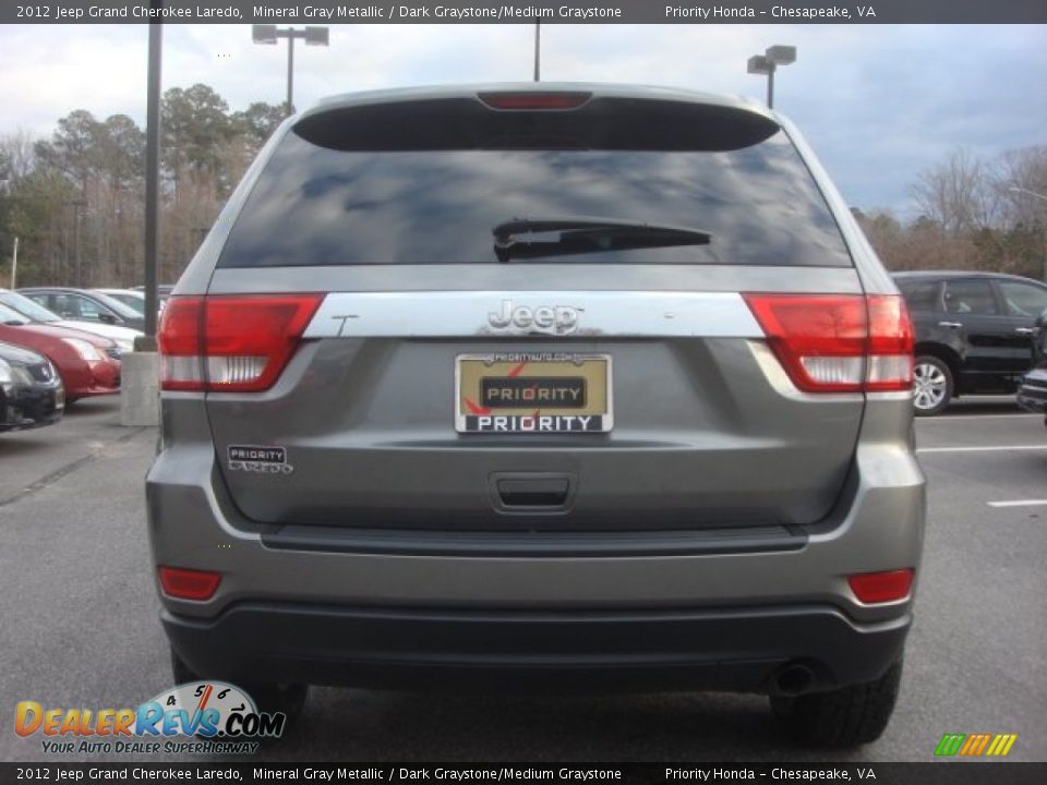 2012 Jeep Grand Cherokee Laredo Mineral Gray Metallic / Dark Graystone/Medium Graystone Photo #5