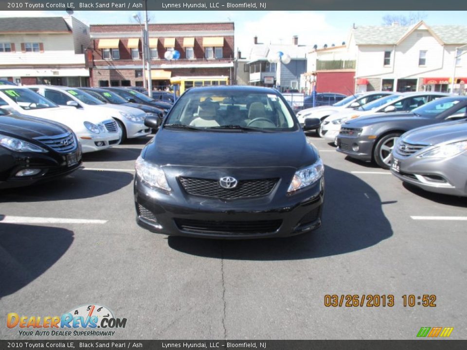 2010 Toyota Corolla LE Black Sand Pearl / Ash Photo #1