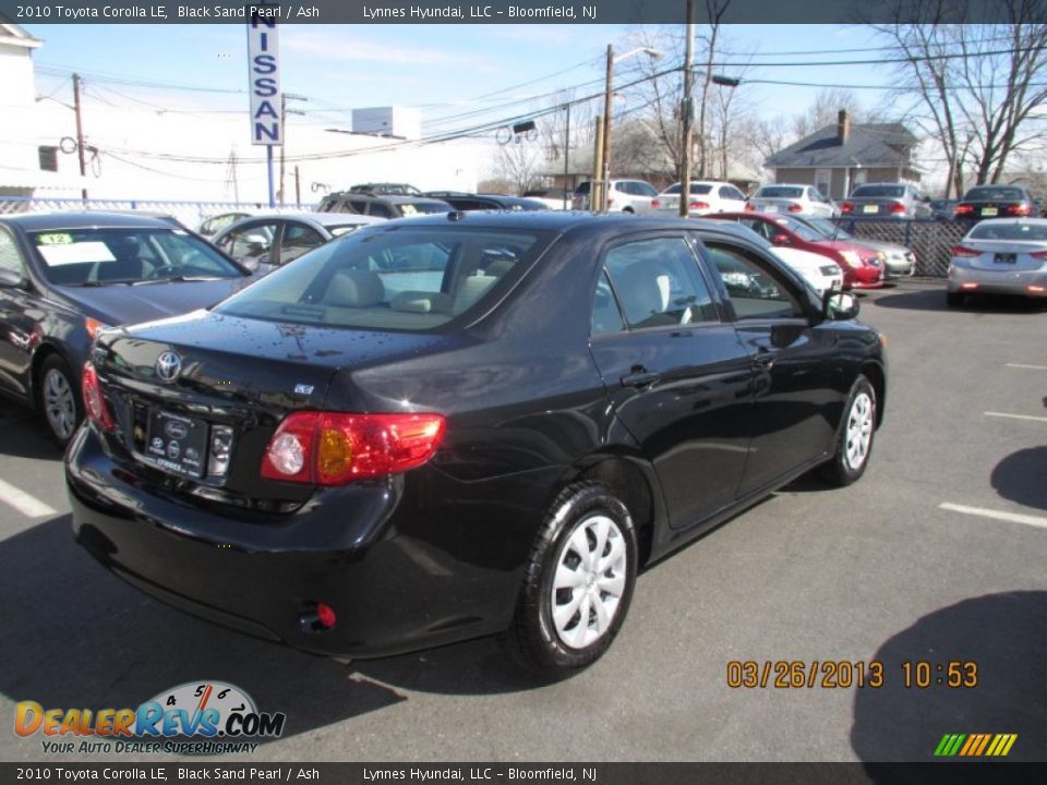 2010 Toyota Corolla LE Black Sand Pearl / Ash Photo #5